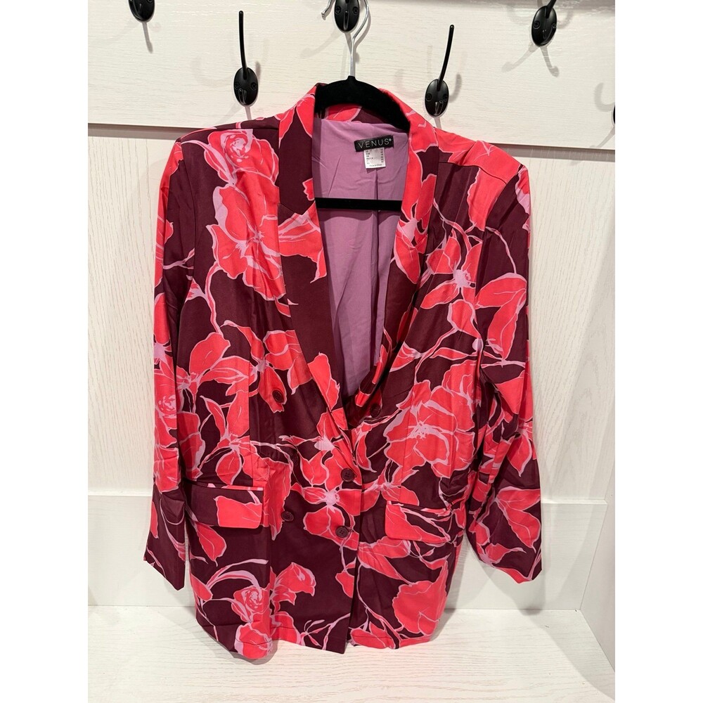 Venus floral blazer size 12 NWOT